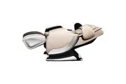 FORTIA Zero Gravity Recline Full-Body Massage Chair, with Back and Foot Rollers, Squeezing Air Pressure for Arms, Legs, plus Heat and Vibration functions, Cream