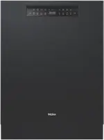 Haier Built Under Steam Dishwasher Black
