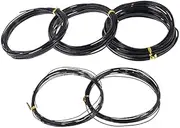 1pc Total 5m (Black) Bonsai Wire Anodized Aluminum Bonsai Training Wire, 5 Sizes (1.0mm, 1.5mm, 2.0mm, 2.5mm, 3mm) for Plant Shapes (Color : 1.5mm)