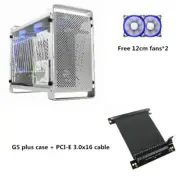 Metalfish G5 Plus ITX Computer Case Aluminum Mini Cooling PC Case Acrylic Side