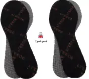 2 Pair Pack of Black Micro Fleese Comfort Ready Cut to Size Shoe Insoles …