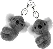 2Pcs Plush Koala Keychain Cute Cartoon Koala Pendant Bag Charm Soft Hanging Ornament for Keys and Backpacks Adorable present for All Ages