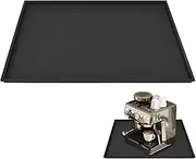 SVUPUE Coffee Machine Mat, Silicone, Black, 48 x 30 cm, Fully Automatic, Non-Slip, Drying Mat