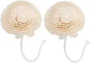 2pcs Fragrance Diffuser with Replaceable Faux Flower Heads Bendable Cotton Rope Essential Oil Diffuser for Home Office Living Spaces Decorative Refill Flowers for Seasonal Ambiance