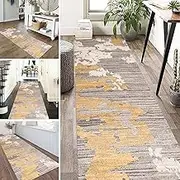 Modern Carpet Floor Mats Home Decor, Long Narrow Runner Rugs for Aisle Entryway Kitchen Bedroom 1m 1.5m 2m 2.5m 3m 3.5m 4m 4.5m 5m 6m Washable Hallway Floor Mats Area Rug(2.3ft×16.4ft/70×500cm)