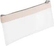 [Generic] Transparent Zipper Pouch Stylish Money Bag Organizer for Cash Coins Cosmetics Versatile Makeup Bag Closure for Home Travel Work Outdoor Use