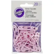 Wilton Pink Mini Safety Pins Favor Accents