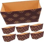 OFFSCH 25pcs Paper Cake Holders Mini Loaf Baking Pans Grease Paper Cups Cake Storage Containers Bakery Supplies