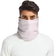 [Caihoyu] Fleece Linked Winter Neck Gaiter for Women and Men Soft Thick Neck Warmer Men Women Cold Weather Running Blush Peach Solid Color Pure Plain, Multicolor