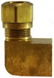 DOT Nylon Tubing Air Brake Female Elbow, 90 deg, 5/8" x 1/2" FIP, Brass 38120