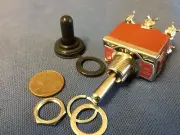 1 waterproof DPDT Momentary-Off-Momentary ON/OFF/ON Toggle Switches 15A 1/2"