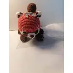 AMIGURUMI 毛線娃娃 變裝娃娃 手鉤娃娃 法國製作 全手工 小浣熊