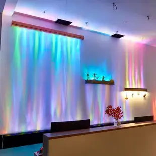 北歐水紋燈水波紋射燈客廳家用臥室夫妻情調燈床頭3D火焰網紅燈美少女戰士精品店