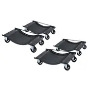 Taurus Legend 4 Piece Car Wheel Dolly Set Black