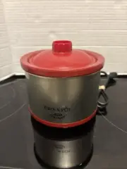 Crock Pot Little Dipper Stainless With Red Lid 16 Oz
