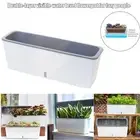 Window Box Container Versatile Self Watering Rectangle Planter Box Vegetable