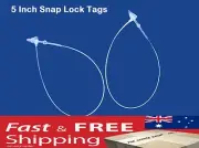 5" Snap Lock Pin Security Loop Plastic Tag lines Fastener Tagging Ties