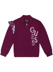 GUESS Girl's Purple Long Sleeve Jacket Size: 6, Cotton