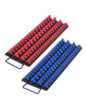 Portable Socket Organizer Set 2PCS 160 Clips Steel Socket Tray Metric/SAE
