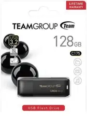 Team C175 128GB USB 3.2 Gen 1 Flash Drive Model TC1753128GB01