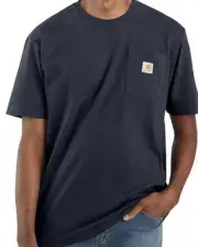 Carhartt Loose Fit Size XLT Bluestone Heavyweight Men's Pocket T-Shirt K87 New