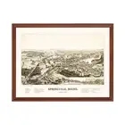 Old Map of Springvale, ME 1888 - Vintage Springvale Maine Ar