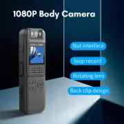 Mini Body Camera 1080P Video Audio Recording Camera W/ 180° Rotatable Lens A9K6