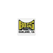 BOSS - Bar and pole clear racing decal - old school bmx