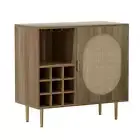 Artiss Buffet Sideboard With Wine Rack - Anya mdf,oak,rattan Sideboards & Buffet