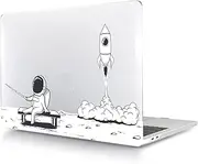 Case Compatible with MacBook Pro 14 inch 2021 2023 Release A2442 A2779 A2918 A2992 M1 M2 M3 with Touch ID and Liquid Retina Display, Plastic Laptop Hard Shell Protective Case, Astronaut