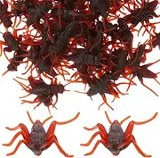 Toddmomy 50 Pieces Fake Plastic Crickets Prank Props: Scary Realistic Crickets Props for Halloween Party Favor