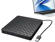 USB External Hard Drive 5Gbps-Backup Data Recorder, Multi-Function Movie Player | High Speed 3.0 Optical Storage Device, Pop-up Mobile Burner, RW & Storage, Software Installation, Movies
