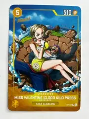 2024 ONE PIECE Card Game TCG #327 MISS VALENTINE 10.000 KILO PRESS Peru Edition