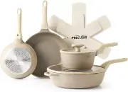 Nonstick Pots and Pans Set, 9 Pieces Non Toxic Nonstick Cookware Set, Nonstick P