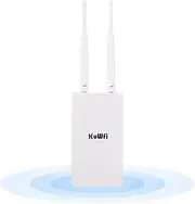 [KuWFi] Waterproof Outdoor 4G Router LTE CPE SIM Card WiFi Router 150Mbps CAT4 SIM LTE Routers Work with IP Camera or Outside WiFi Coverage with 2pcs Antenna