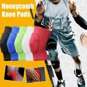 1PC Honeycomb Basketball Knee Pads Short Compression Sleeves Leg Brace W0V5