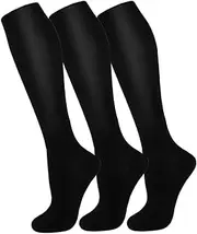 Copper Compression Socks For Men & Women(3 Pairs)- Best For Running,Athletic,Medical,Pregnancy and Travel -15-20mmHg