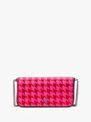 Devin Houndstooth Flap Chain Wallet