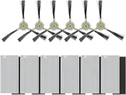 [C-U] 6 Side Brushes and 6 HEPA Filter Accessory Set for Lefant M1 Robot Vacuum Cleaner Floor Mop