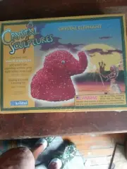 Crystal Sculptures Kristal Elephant Magic Homeschool Science RARE New.. Grow Kit