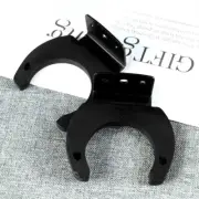 2 PCS Microphone Wall Hangers Rack Wall Mount Hook Holder (Black)