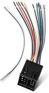 LUMIXE Car ISO 16 Pin Radio Wiring Harness Connector, for International Semi Freightliner Colombia Peterbilt Mack Kenworth Truck 16 Pins Adapter Install Stereo CD Player Pioneer Kenwood Vehicle Radio