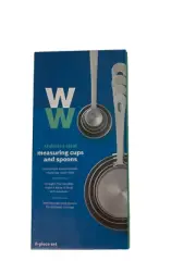 WW Weight Watchers Measuring Cups & Spoons Sets Stainless Steel Boxed New