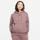 【NIKE 耐吉】上衣 女款 長袖上衣 帽T 運動 AS W NSW PHNX FLC OS PO HOODIE 粉紫 DQ5861-208(3S3589)