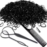 2000 PCS Hair Bands, Elastic Hair Band, Mini Hair Rubbers Ties with 2 PCS Top...