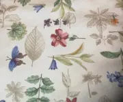 Longaberger Cilantro Booking Basket Liner-Botanical Fields Fabric-NEW!!!