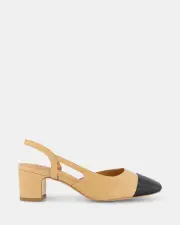 Shelly Shen Mary/Tan/black Womens Heels 08
