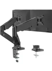 WALI Dual Monitor Stand Mounts Arm for 2 Monitors Desk Fully Adjustable Gas