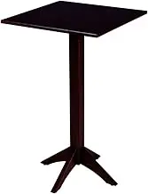 Tramontina London Bistro Tall Square Table, 60 cm Base, Dark Brown