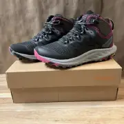 Women’s Merrell Antora 3 Mid WP Boots Black Fuchsia 6 M Hiking Shoes Sneakers